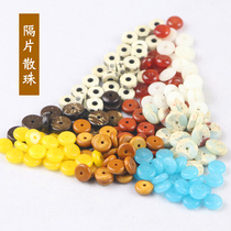 Natural Tianhe Stone Red Agate Slot Beads Single DLY Three-way Buddha Head Star Moon Moon King Kong Bodhi Accessories