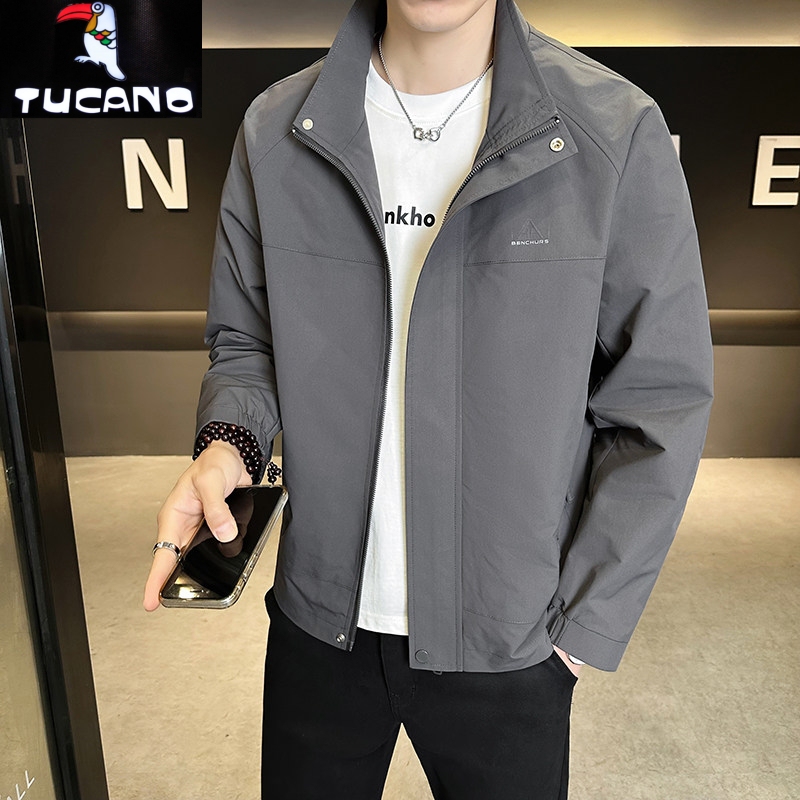 Woodpecker 2026 New Men's Jacket Trendy Simple Versatile Top Fashionable Men's Cardigan Stylish Outerwear