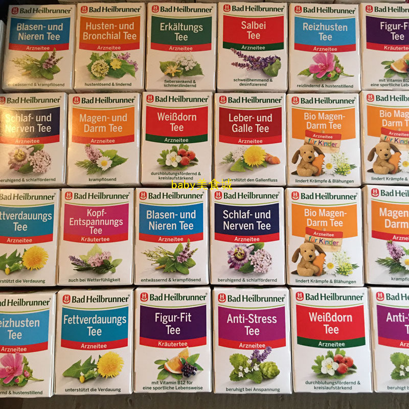 Germany imported Bad Heilbrunner sea Lequan herbal tea cough digestive liver gallbladder stomach kidney heart health tea