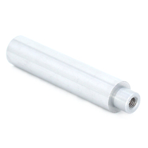 Manufacturers supply one end of the internal thread pillar internal thread step type white zinc plated round pillar lathe processing