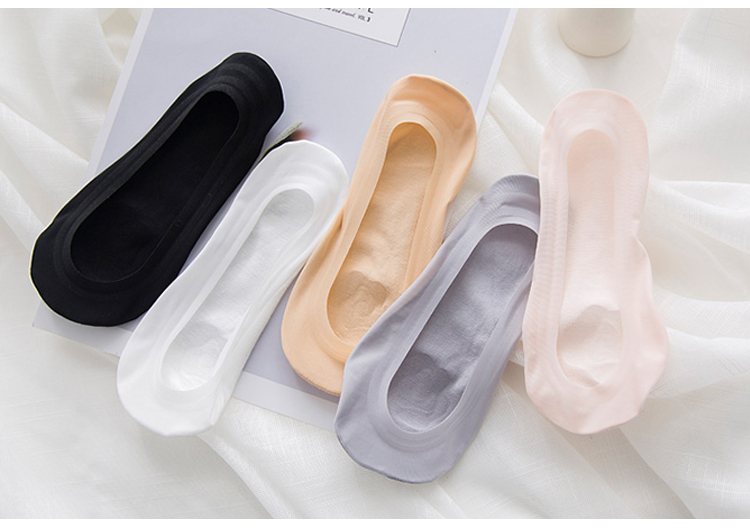 Ren vớ thuyền nữ mùa hè phần mỏng silicone non-slip cotton vớ vô hình nông miệng giúp đỡ thấp không rơi gốc mùa vớ