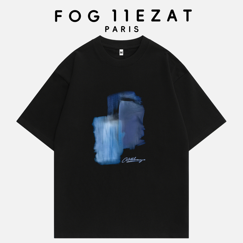 Fog 11Ezat Co-Branded Trendy Brand 2026 Spring/Summer New Short-Sleeved T-Shirt with Dropped Shoulder Sleeves and Round Neck Top for Men and Women