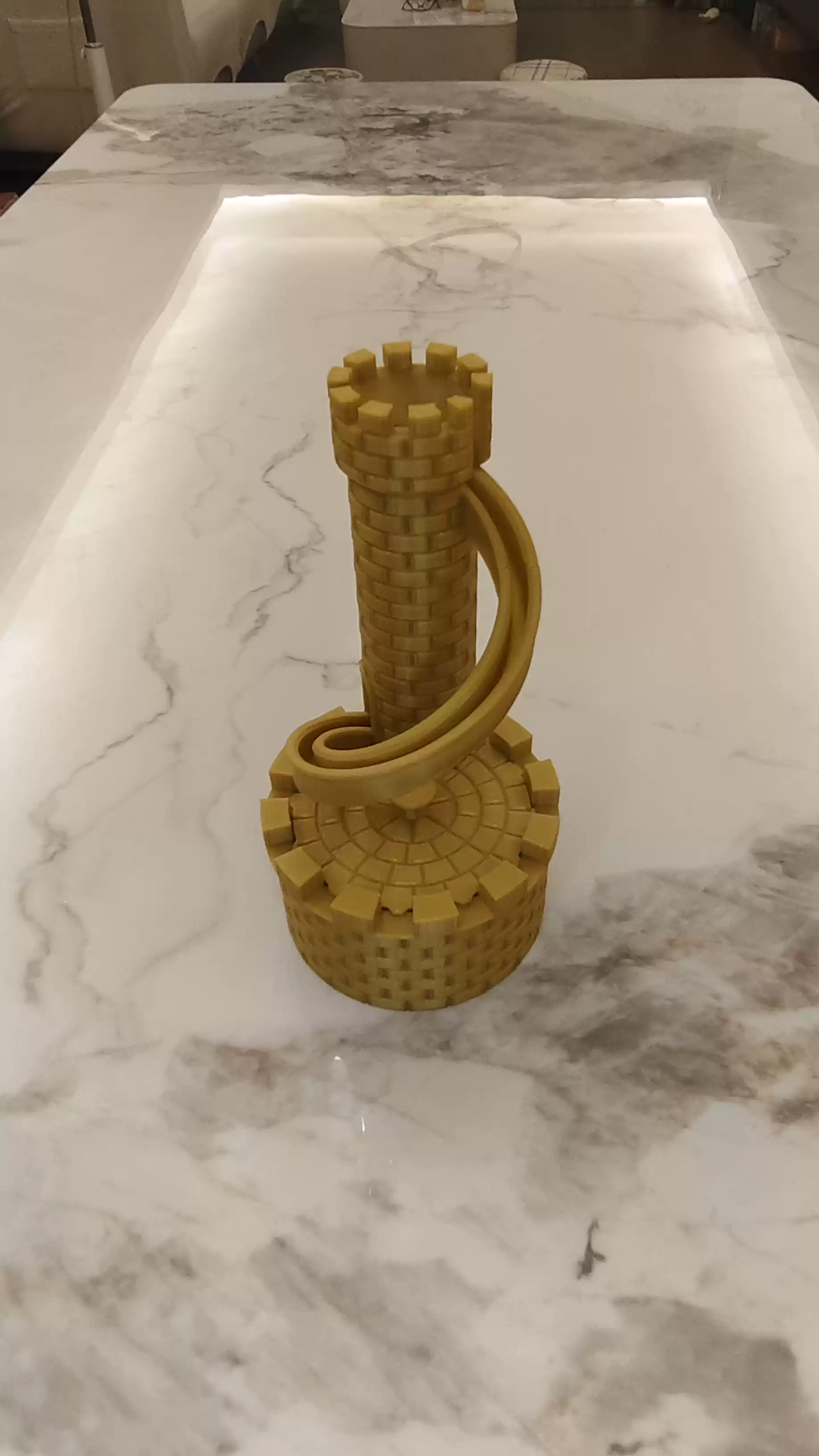 3D打印硬币滑轨存钱罐儿童礼物桌面摆件