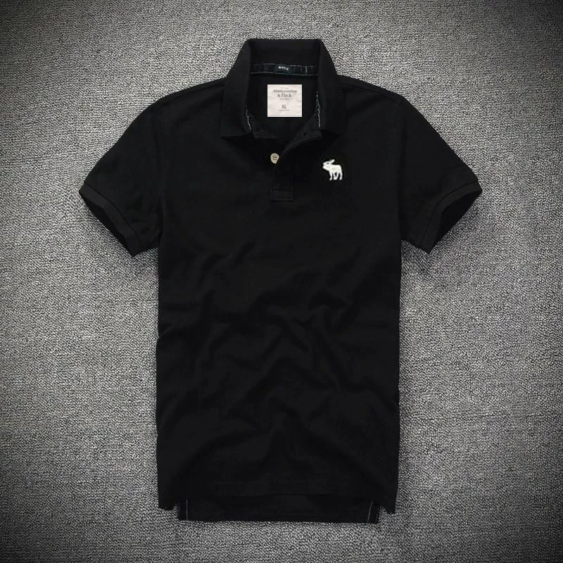 Bán hot Mỹ áo thun AF tay ngắn nam châu Âu và Mỹ cotton đơn giản Slim kinh doanh áo polo hươu mùa hè size lớn ao polo nam