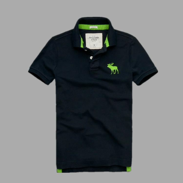 Bán hot Mỹ áo thun AF tay ngắn nam châu Âu và Mỹ cotton đơn giản Slim kinh doanh áo polo hươu mùa hè size lớn t shirt golf