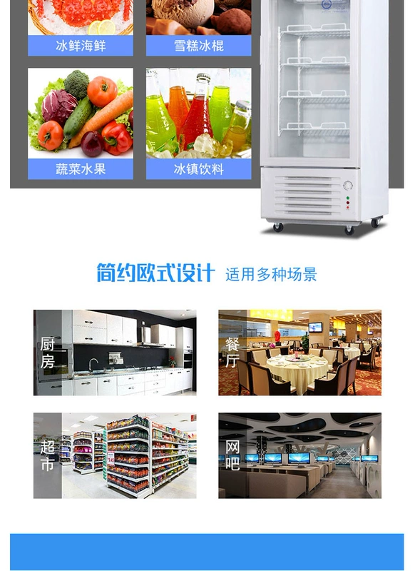 Sui Ling LT4-318 tủ lạnh hai phòng ngủ nhiệt độ dọc tủ lạnh trưng bày tủ trưng bày thương mại