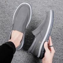 Mens shoes Summer breathable 2022 new One foot pedal Driving shoes Soft bottom summer models Mens casual Old Beijing Bushoe men