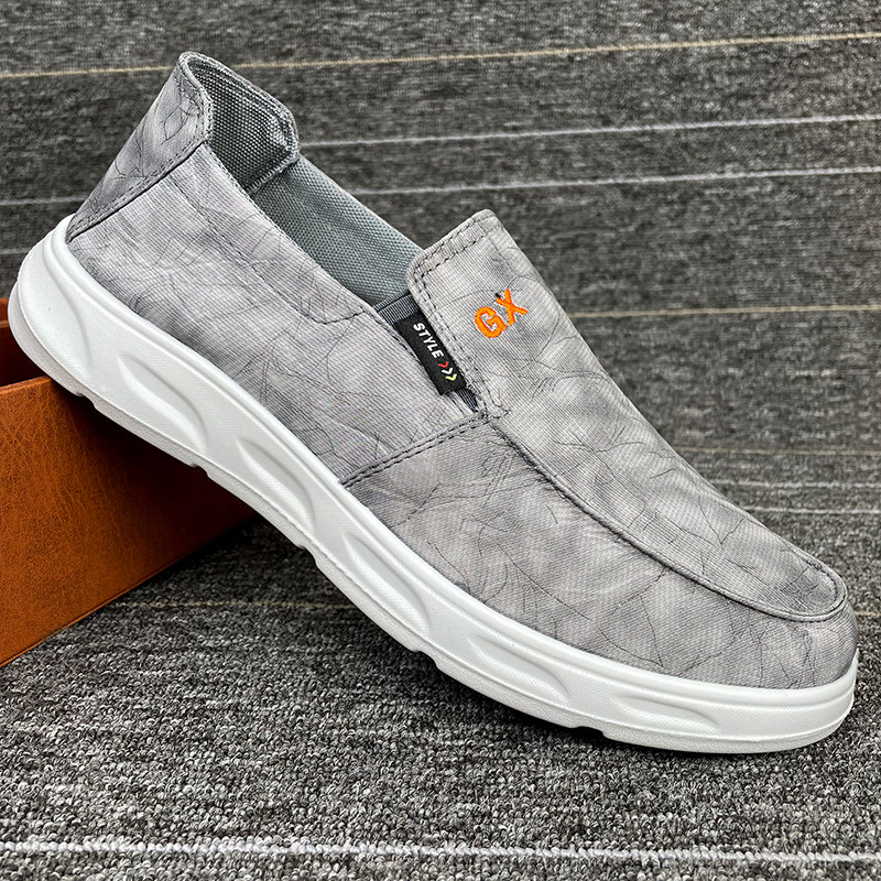 Men's shoes summer breathable 2022 new trendy canvas shoes all-match trendy men's cloth shoes old Beijing shoes men's trendy shoes