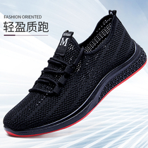 Mens shoes Summer breathable thin section of mens hollowed-out sandals shoes Summer wave shoes 2021 nets red 100 hitch casual shoes submale