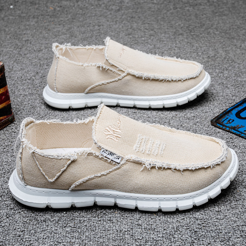 Datang embroidered god country tide men's shoes spring Chinese style old Beijing cloth shoes men's casual shoes non-slip fashion canvas shoes