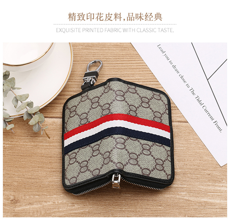 2018 new multi-chức năng túi chìa khóa nam giới và phụ nữ công suất lớn dây kéo túi chìa khóa eo treo thời trang thẻ đường phố túi chìa khóa ví móc chìa khóa nữ