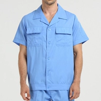 Голубой топ -шорт -шар (48 юань).