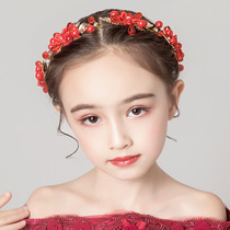 Children's hair accessories Korean red headdress Mori flower accessories girl performance hairband princess girl birthday wreath