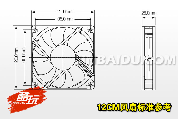 猫头鹰(Noctua) NF-F12 PWM 首款温控风扇