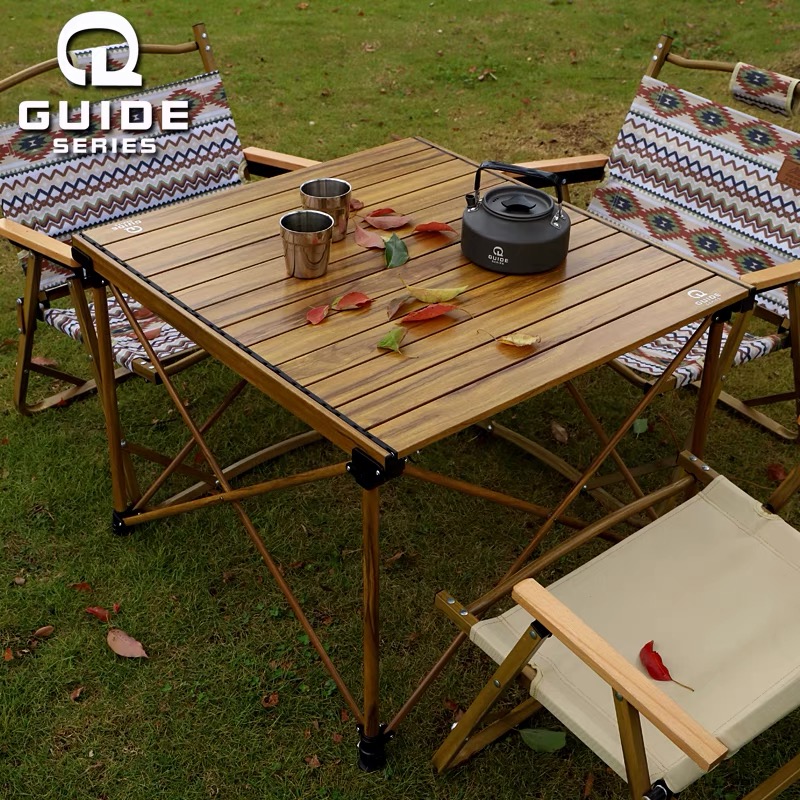 Step Forest Outdoor Folding Table Legs Can Lift Table Aluminum Alloy Portable Ultralight Field Picnic Camping Tables and Chairs