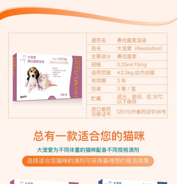 [Độc thân] Pfizer yêu cơ thể và thuốc sắc côn trùng giảm 15mg mèo con và chó con trong vòng 4,5 kg - Cat / Dog Medical Supplies súng tiêm thuốc