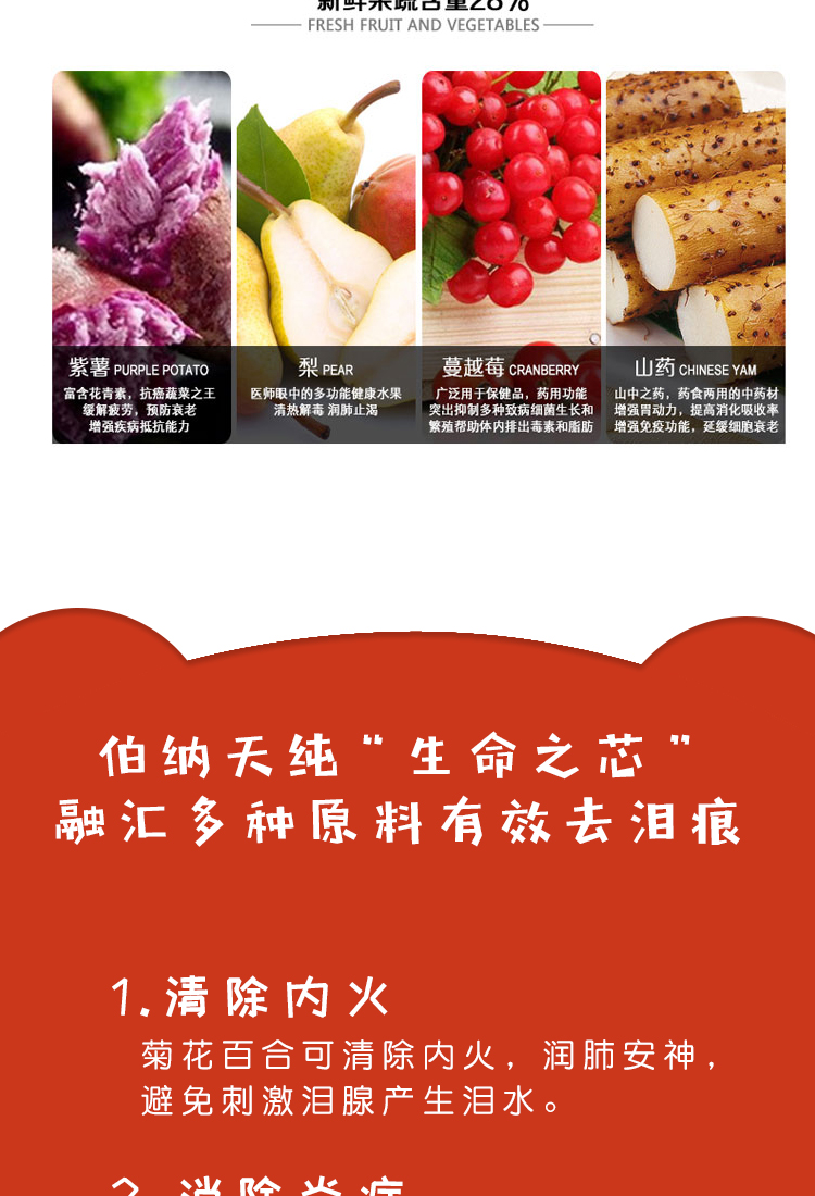 Thức ăn cho chó loại chung Bernard Tian nguyên chất để xé tất cả chó, vịt, lê, không hạt, hạt tự nhiên, lửa trong, Teddy 500g - Chó Staples thức ăn cho chó phốc hươu