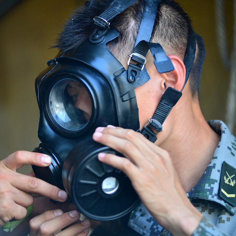 FFF02荒漠型防毒服全套防护服防毒液半透气分体式防化服4