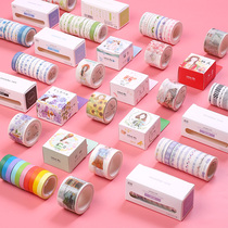 Posting diy hand account sticker hipster literary gas hand account book children student decoration material handmade paper tape