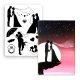 Handbook painting template card hollow silhouette character acrylic starry sky painting rubbing mold painting template oil painting pattern