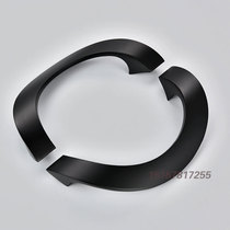 Modern semi-circular frameless glass door handle Black aluminum alloy KFC sliding door handle Wooden door handle