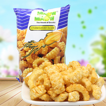 Malaysia imported Miaow wonderful squid flavor roll 60g large package puffed food shrimp strips leisure zero food