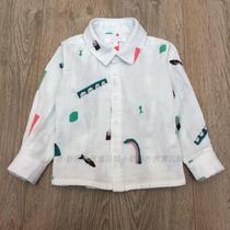 Foreign trade export French single organic cotton pure cotton double gauze mens treasure shirt