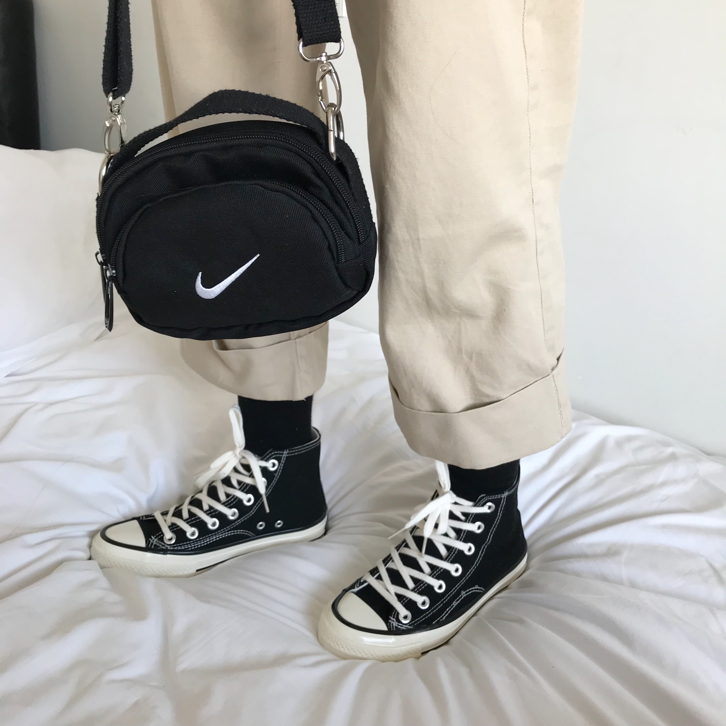 Jiang Zhishu 1970s classic retro high-top canvas shoes ulzzang all-match sneakers Hong Kong style student cloth shoes women