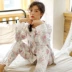 Xóa mã bị hỏng, đồ ngủ cotton chải cho nam và nữ dài tay quần dài thu đông bộ hai mảnh, dịch vụ tại nhà bằng vải nỉ bông - Nam giới