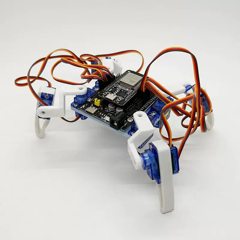 Four-Legged Robot Spider Robot DIY Kit Esp32 Arduino 3D Printing Stem Complete Set of Materials