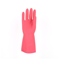 Flocking gloves latex plus velvet warm gloves household cleaning extended velvet rubber gloves