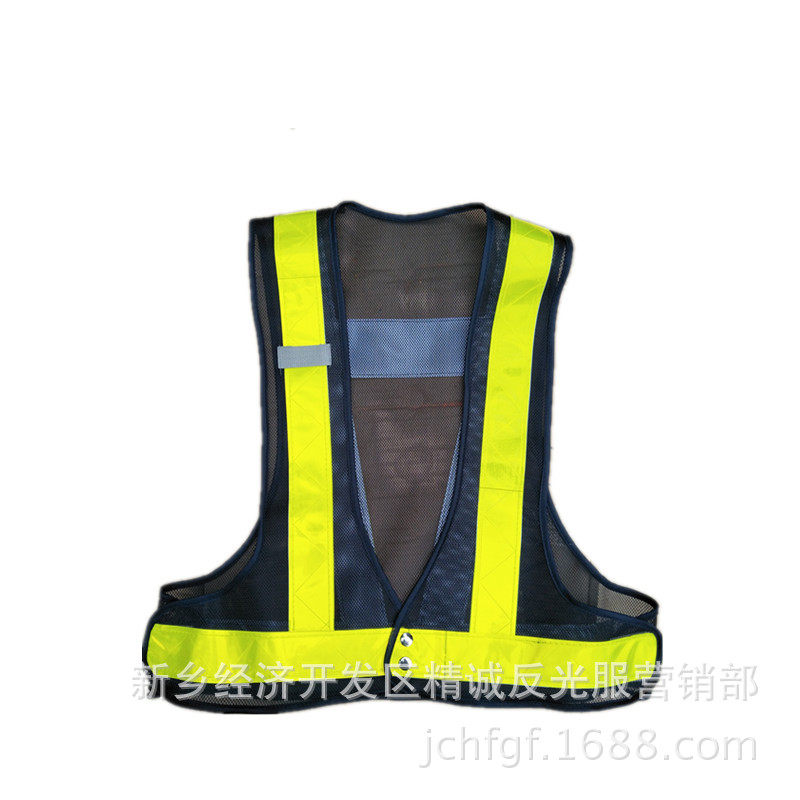 Japanese V-shaped reflective vest black mesh construction reflective vest today riding safety protective clothing custom
