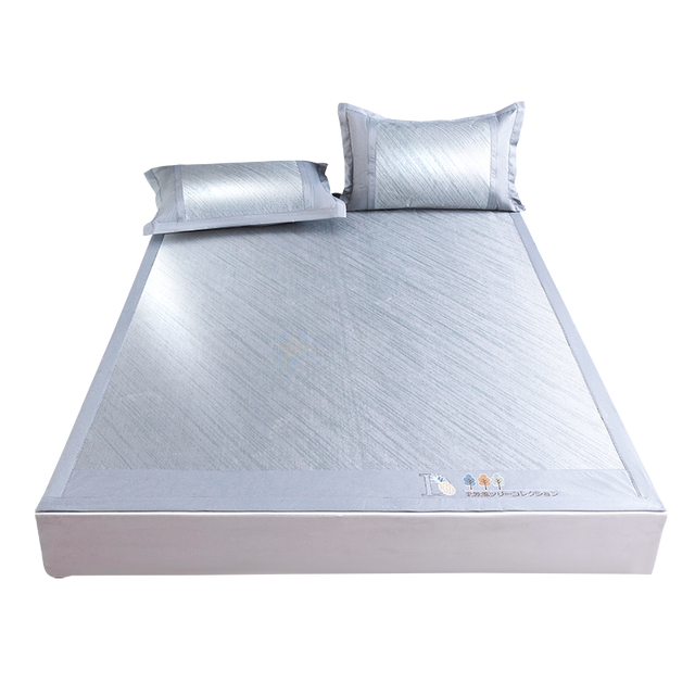 Summer ice silk mat three-piece set foldable