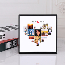 Creative metal photo frame ornaments diy handmade custom couple commemorative birthday gift photo album Frame setting