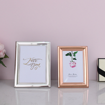 Creative European light luxury modern metal photo frame setting 6 inch 7 inch 8 inch 10 inch like frame wide side 12 inch high grade