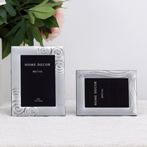 Metal creative European foreign trade wedding photo frame 6 inch 7 inch 8 inch photo frame personality washing photo with photo frame setting