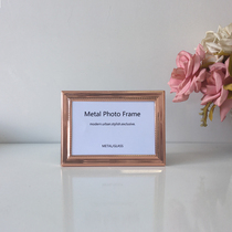 European modern retro metal photo frame setting table American wall five inch six inch seven inch eight inch 12 inch a4 company