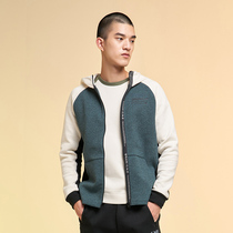 361 sports sweater men 2021 spring new hooded cardigan comfortable long sleeve medium thick slim casual top