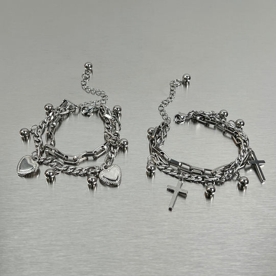 又酷又A ! MINBIN 钛钢手链女ins小众嘻哈冷淡风手饰潮酷礼物配饰