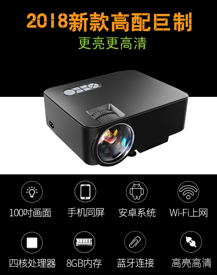 Mới thông minh của nhà sản xuất hd wifi không dây 4k