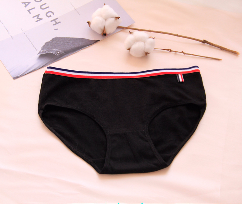 5 túi của đơn giản màu rắn đồ lót của phụ nữ cotton eo pocket hip tóm tắt đàn hồi side breathable đồ lót phụ nữ