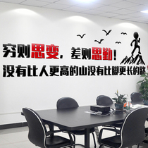 Office wall decoration 3D acrylic three-dimensional team inspirational wall stickers slogans slogans stickers art text wall