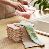 Dashboard rag household non-oil non-lint absorbent kitchen towel small household cleaning deoiled linen wipe table