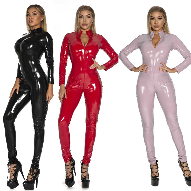 Patent Leather Mirror Finish Officer Suit, Premium Tight-Fitting One-Piece Patent Leather Shiny Leather Plus Size 54XL 100kg Shapewear Patent Leather Mirror Finish Officer Suit, Premium Tight-Fitting One-Piece Patent Leather Shiny Leather Plus Size 54XL 100kg Shapewear