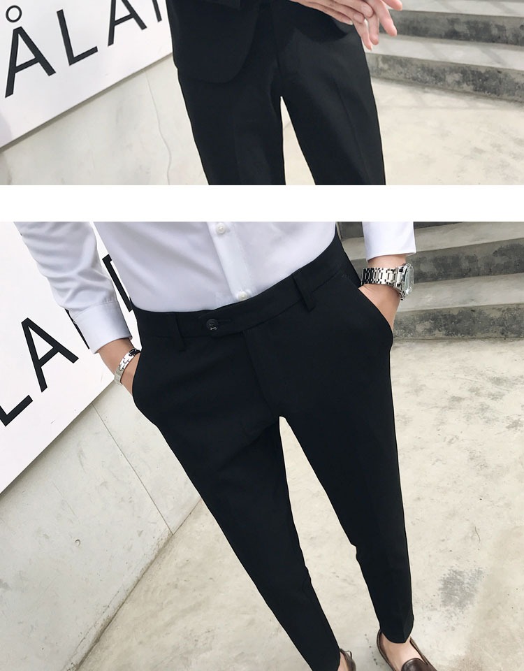 Suit nam phù hợp với giới trẻ Slim suit kinh doanh phiên bản Hàn Quốc của xu hướng giải trí kiểu Anh đẹp trai không vảy nhỏ phù hợp với nam bộ vest nam trẻ trung