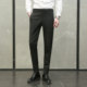 Korean style trousers men's black slim fit business casual trousers formal professional British men's high-end suit trousers