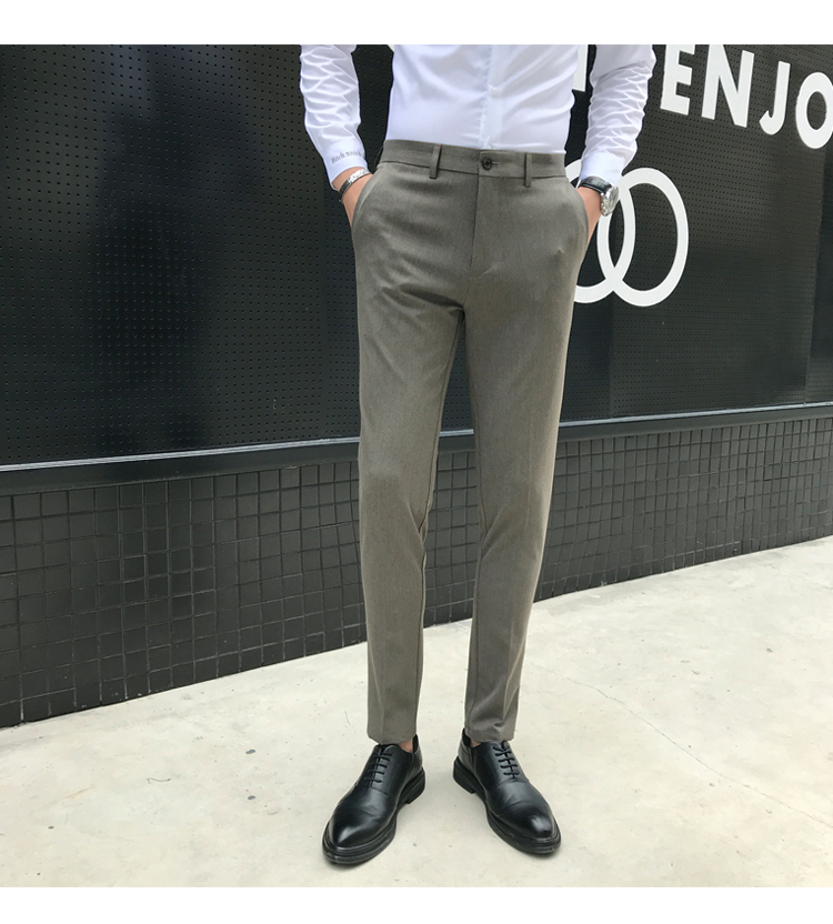 Quần nam mỏng phiên bản Hàn Quốc của quần âu nam kinh doanh chuyên nghiệp các mẫu quần tây nam đẹp