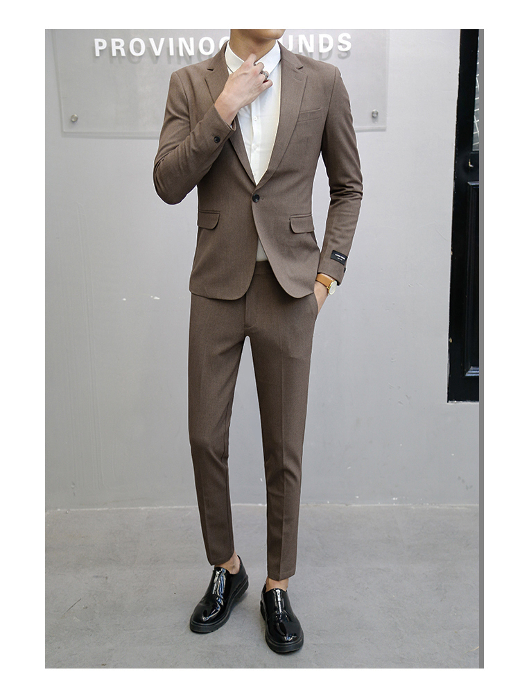 Hàn quốc Dongdaemun Phù Hợp Với Suit Men của Hàn Quốc Slim Nhỏ Phù Hợp Với Nam Kinh Doanh Chuyên Nghiệp Phù Hợp Với Người Anh Giải Trí