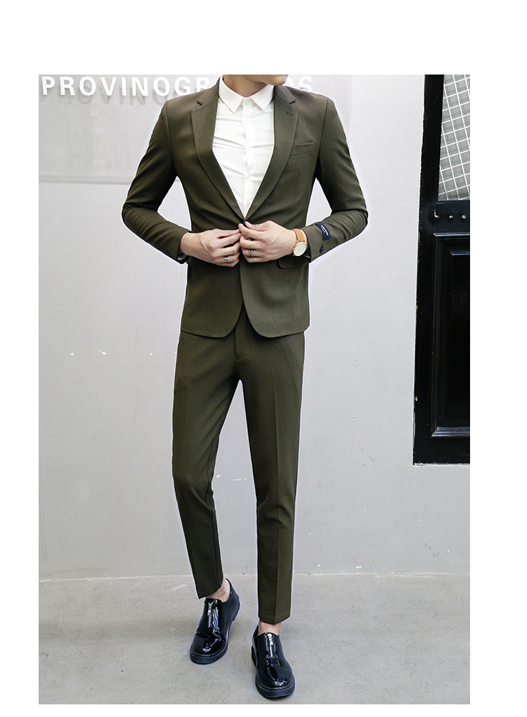 Hàn quốc Dongdaemun Phù Hợp Với Suit Men của Hàn Quốc Slim Nhỏ Phù Hợp Với Nam Kinh Doanh Chuyên Nghiệp Phù Hợp Với Người Anh Giải Trí