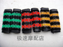 Motorcycle handlebar rubber sleeve electric bike handlebar Anti-slip anti-sweat and rubber sleeve caterpillars hand feel good